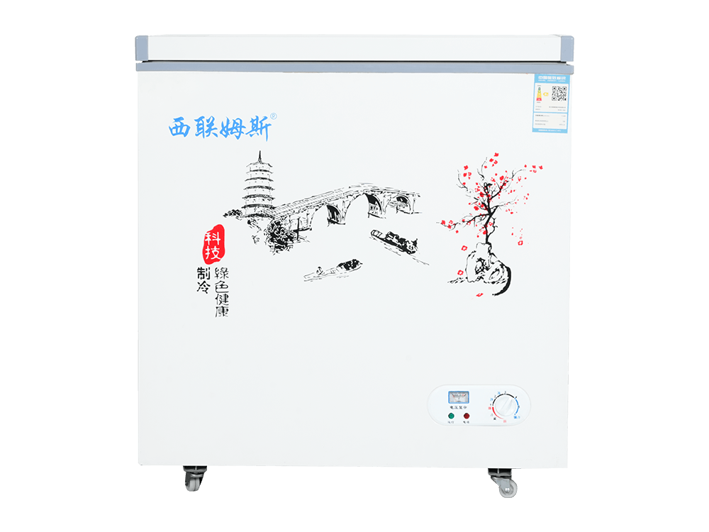 Single-door upright dual-temperature small freezer